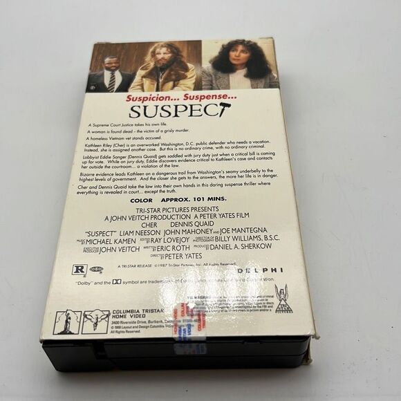 Suspect (VHS 1987) Cher, Dennis Quaid‎ - Picture 2 of 3